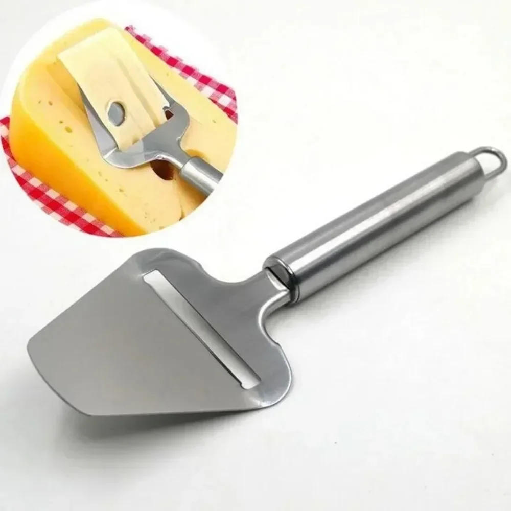 Description Picture 4 of item1pc Stainless Steel Cheese Slicer Handheld Cheese Butter Slicer Cutter Grinder Cutting Knife Cheese Tools Kitchen Accessories