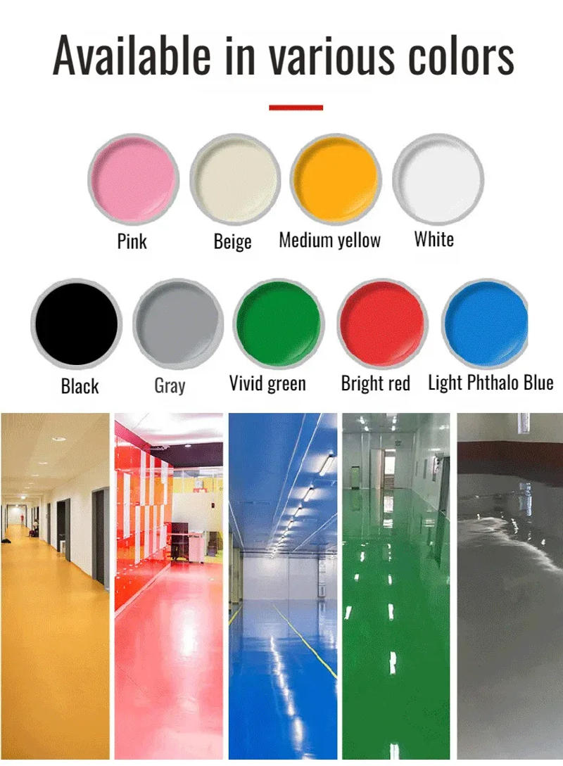 Description Picture 5 of itemEpoxy Water-Based Floor Paint 3-in-1 Concrete Coating Wear-Resistant Anti-Slip Self-leveling Floor Paint for Home and Workshop