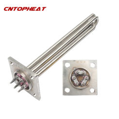 220V/380V Stainless Steel Electric Tank Boiler Heater 100mm Flange Water Heating Element 6kw/9kw/12kw