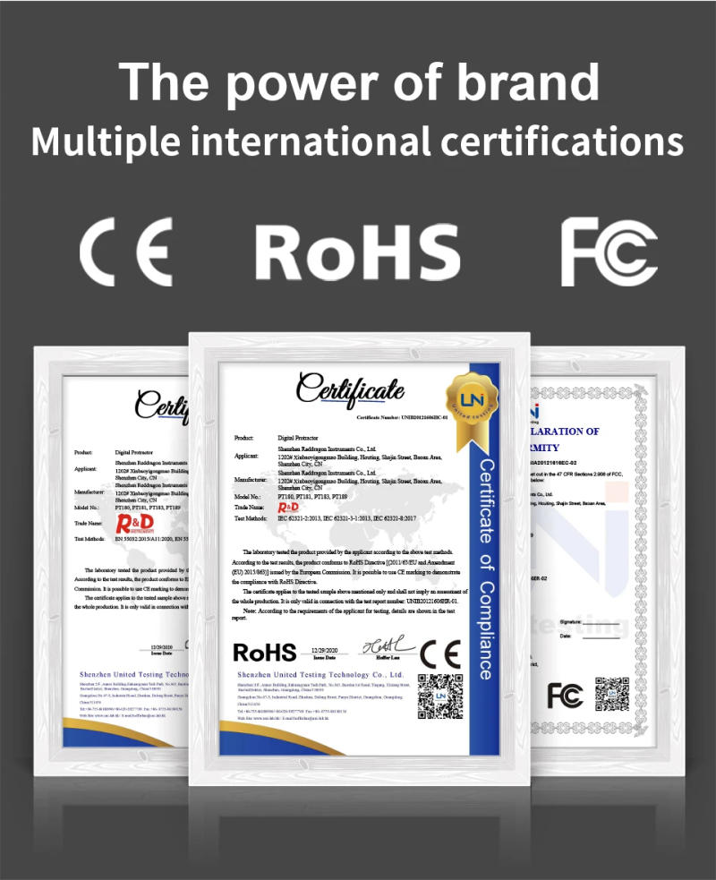 Description Picture 3 of itemR&D PT181 Laser Digital Level Angle Box 360° Mini Measuring Inclinometer With Magnetic Base Electronic 3 in 1 Bevel Protractor