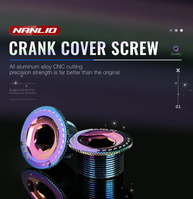 Description Picture 2 of itemMTB Crank Screw CNC Aluminum Alloy Bicycle Bolt Cap M15/M18/M19/M20 Bike Cover Nut For Shimano XT/XTR/SLX Crankset Cycling Part