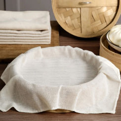 2pcs cotton Steamer Cloth high density curd cloth filter soybean milk cloth filter residue gauze insulation cover Kitchen Tools