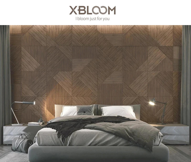 Description Picture 2 of item4pcs 50cm house wall renovation stereo 3D wall panel non-self-adhesive 3D wall sticker art tile wallpaper room bathroom ceiling