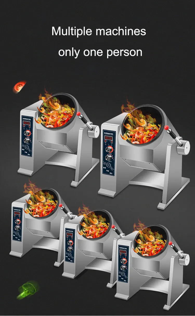 Description Picture 4 of itemMultifunctional Restaurant Electric Cooking Robot Rotating Fried Rice Robot Cooker