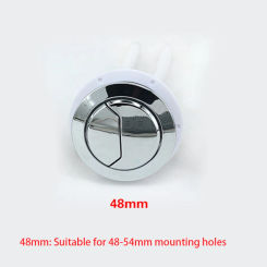 Universal 48mm Hole Toilet Button Cover Closestool Round Dual Press Tank Push Switch Water Saving Rod Accessories
