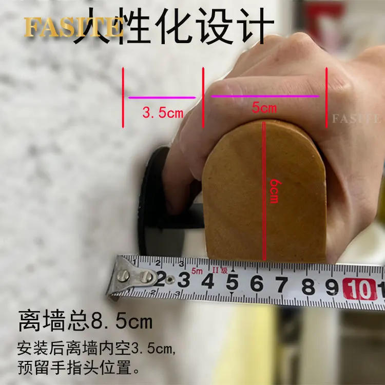 Description Picture 3 of itemCustomized Stair Handrail Wall Solid Wood Indoor Villa Attic Corridor Wooden Railing Kindergarten Children Wooden HandrailSimple