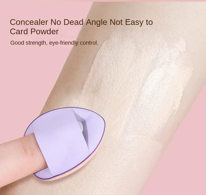 Description Picture 5 of item10Pcs Mini Finger Puff Foundation Small Air Cushion Powder Sponge Face Concealer BB Cream Cosmetic Applicator Makeup Tools