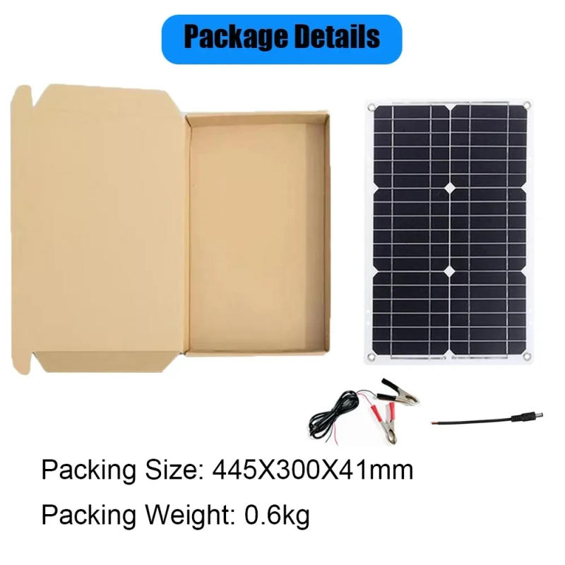 Description Picture 6 of item300W 18V car battery solar panel System kit solar charger portable flexible solar panel controller 2USB output Smart Camping