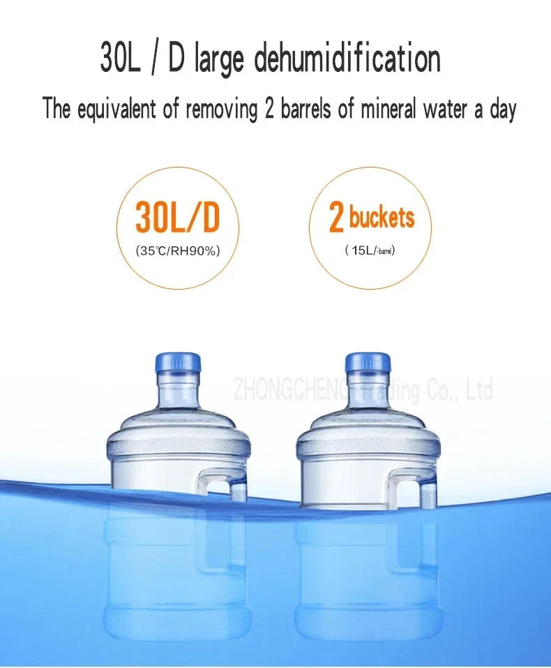 Description Picture 5 of itemAir Dehumidifier DK01-T Dehumidifier Household Bedroom Dehumidification Industrial Basement High Power Dehumidifier Small Dryer