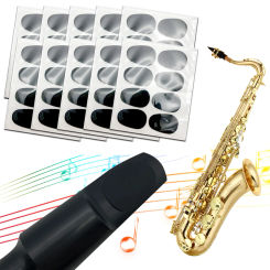 80pcs Silicone Saxophone Mouthpiece Cushions Strong Adhesive Clarinet Mouthpiece Pad Clarinet Tooth Pad for Beginners Musicians