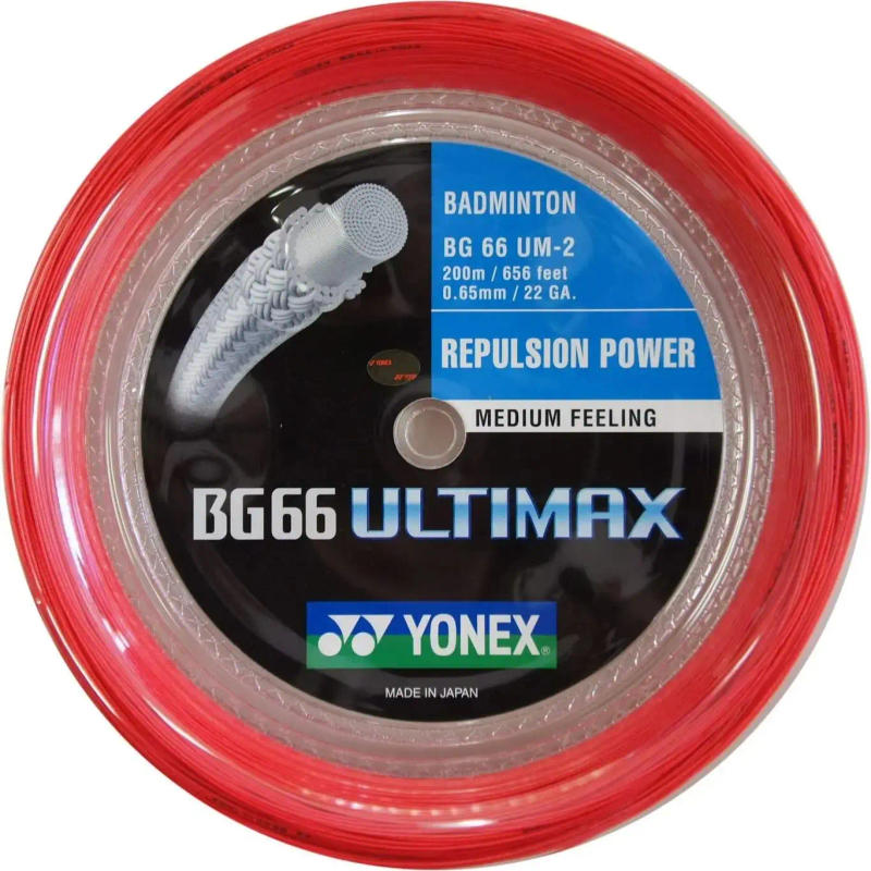 Description Picture 2 of itemYonex Badminton String BG66 ULTIMAX 0.65mm 200m BG66UM Racket Strap Endurance Training Badminton String