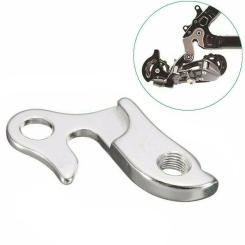 Convenient Useful Rear Derailleur Hanger Frame Extender Hook Silver Sports Tail Accessories Adapter Aluminum Alloy Bike