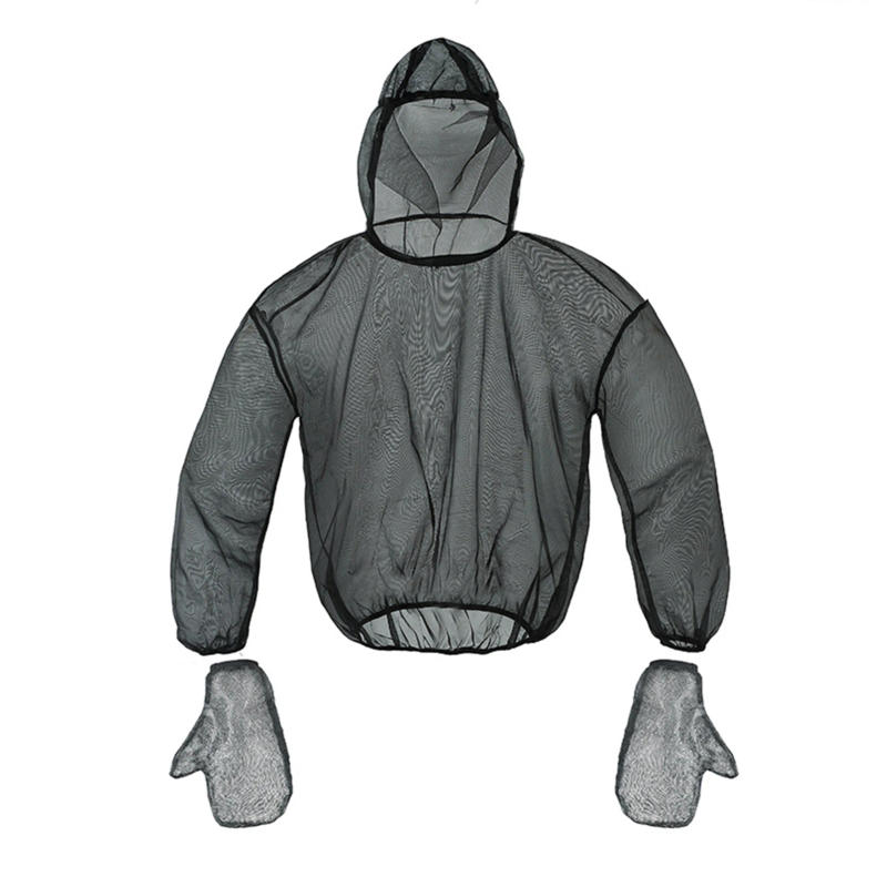 Description Picture 2 of itemUnisex Outdoor Mosquito Repellent Suit Bug Jacket Mesh Hooded Suits Fishing Camping Jacket Insect Protective Mesh Shirt Gloves