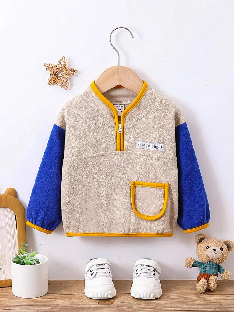 Description Picture 2 of itemAutumn And Winter Warm Sweatshirts For Newborns And Babies And Outdoor Sports Jackets For Baby Girls In Autumn