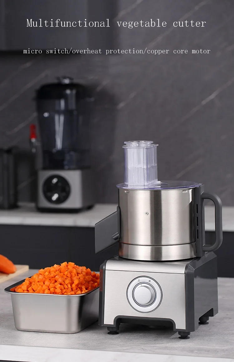 Description Picture 2 of itemMultifunctional ElectricVegetable Cutting Machine Commercial Shredder Slicer Cutter Potato Dicing Processor