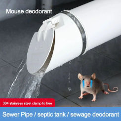 Anti Odor Drainage Pipe Floor Drains Multifunctional White Rain Pipe Cap 50-160mm Insect-proof Roof Cover