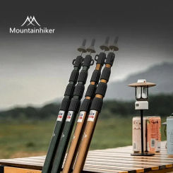 MOUNTAINHIKER Thickened Aluminum Alloy Tent Pole, Adjustable Tent Support Pole, Beach Shelter Tarpaulin Awning Pole Accessories