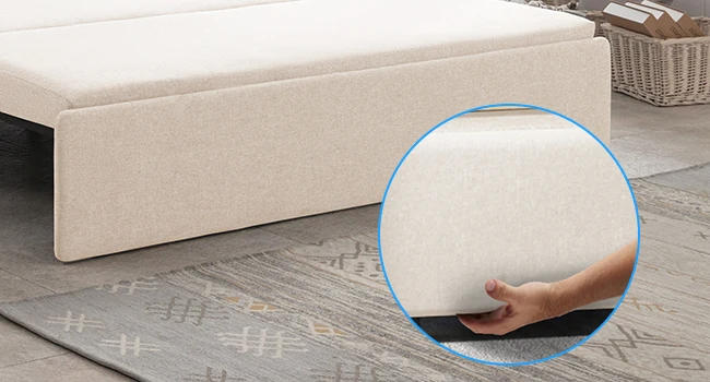 Description Picture 5 of itemSofa Bed, Queen Folding, Linen Convertible with Convertible Mattress, Double Folding Sofas Bed with 2 Cushions, Sofa Sleeper