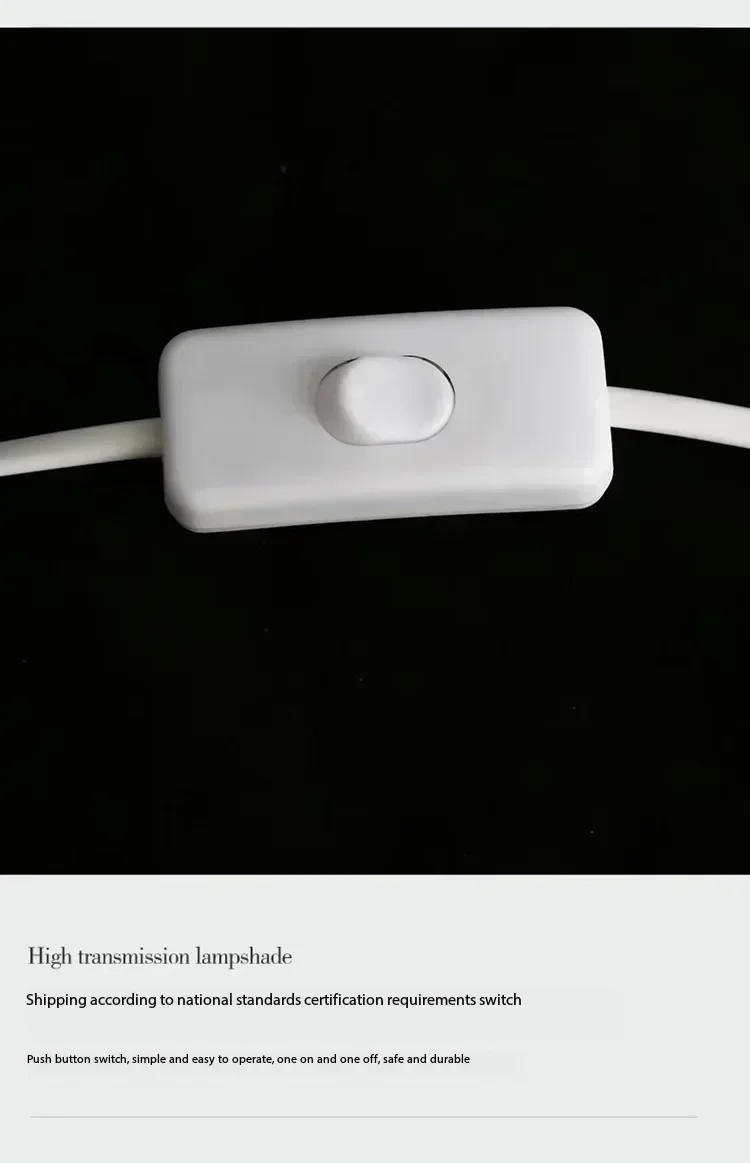 Description Picture 6 of itemMinimalist Bedside Lighting Cobblestone Table Lamp Modern LED Bedroom Study Desk Decoration Lamp Family Atmosphere Night Lights