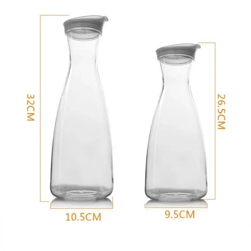 Description Picture 2 of item1000/1600ml PC Acrylic Juice Cold Water Bottle Large Capacity Coffee Milk Pot Heat-resistant Water Pitcher Jug Drinkware