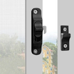 Aluminium Alloy Sliding Pull Door Lock Hardware Push-Pull Window Hook Lock Multifunctional Anti Theft Door lock buckle Window