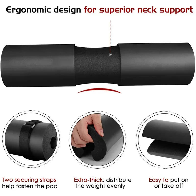 Description Picture 3 of itemBarbell Shoulder Pads Thickened Non-slip Gym Fitness Weightlifting Squat Dumbbel Neck Support Protection Pad Strength Workout