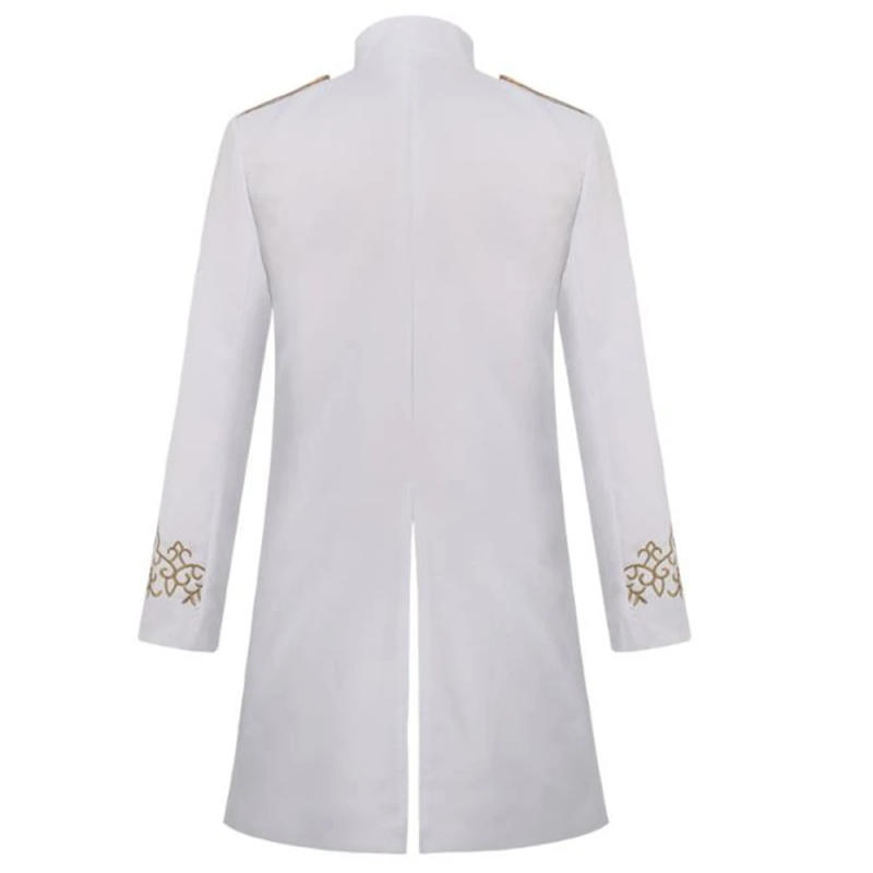 Description Picture 6 of itemMedieval Men Military Blazer Party Uniforms Vestido Knight Prince Punk Retro Jackets Renaissance Gothic Coats Noble S-4XL