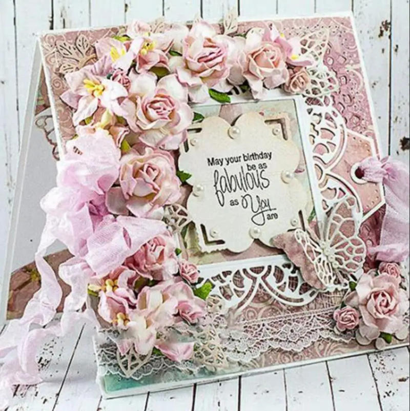 Description Picture 2 of itemFrame background border metal cutting dies cut mold Scrapbook paper craft knife mould blade punch Embossing stencils template