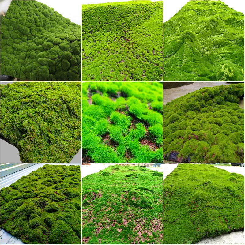 Description Picture 2 of itemArtificial Turf Moss Grassland Fake Grass Lawn Carpet Artificial Turf Outdoor Grass Mat Moss Carpet Outdoor Garden Decorations