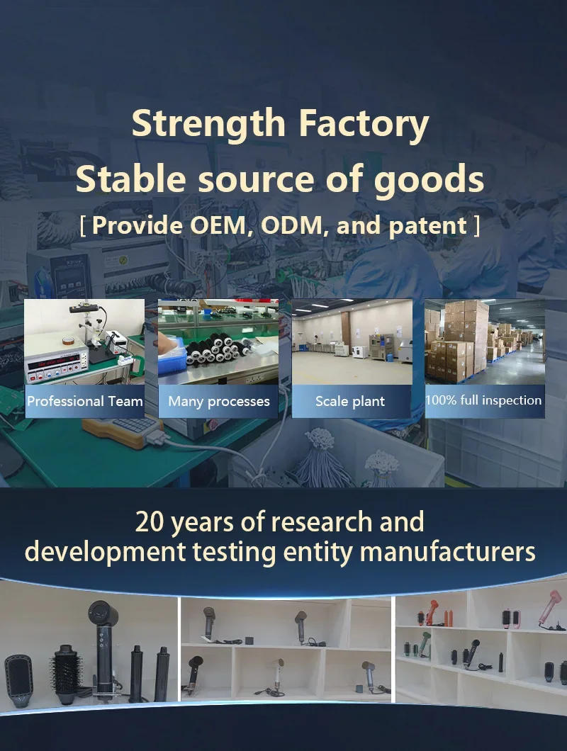 Description Picture 3 of item5 in 1 Hair Styling Professional Blow Dryer Multi Functional Hair Styling Brushless Motor Fast Drying Curlers Hair Styler