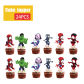 Cake topper 24pcs