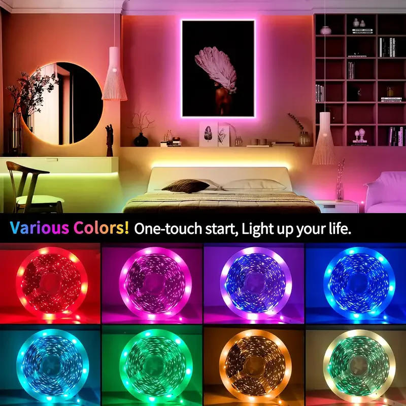 Description Picture 3 of itemTuya LED Strip Light WIFI APP Control 5050 RGB Led Lights Alexa Flexible Ribbon Luces Led 5V USB TV BackLight Room Decoration