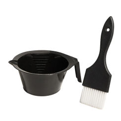 2Pcs Hair Dye Color Brush and Bowl Set Multifunctional Hair Dye Applicator