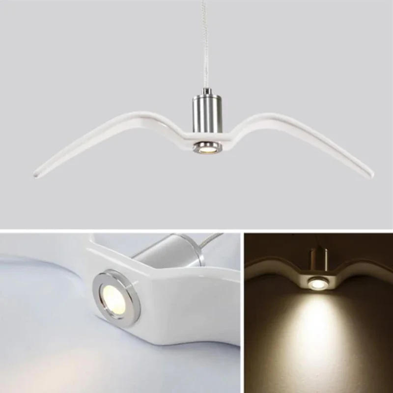 Description Picture 3 of itemModern Pendant Lamp Seagull Design Led Chandeliers Creative for Bar/Kitchen Birds Chandelier Ceiling Luminaire Light Fixture