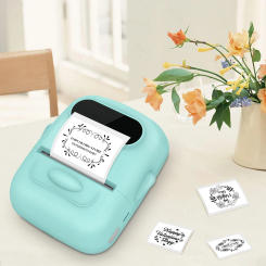 Portable Mini Printer E210 Thermal Label Printer No Ink Printing Bluetooth Adhesive Sticker Labeling Machine for Phone Computer