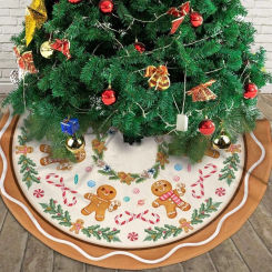 90cm Christmas Tree Skirts Plush Mat Christmas Decorations Xmas Tree Surround Base Mat Ornament Merry Christmas New Year Decor