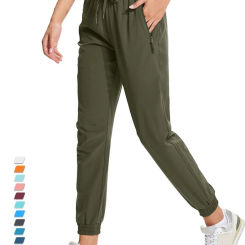 TACVASEN Summer Quick Dry Pants Womens Lightweight Outdoor Hiking Pants Athletic Gym Running Pants Work Trousers Sweatpants