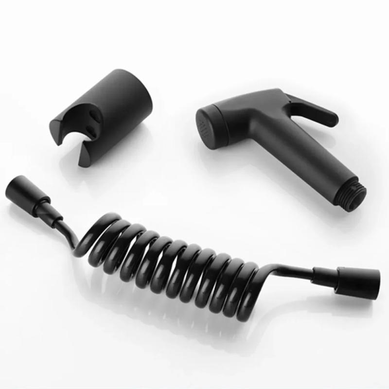 Description Picture 2 of itemBidet Faucets Toilet Home Garden Bathroom Fixture Douche Head Handheld Hose Spray Sanitary Shattaf Kit Shower ABS With Holder