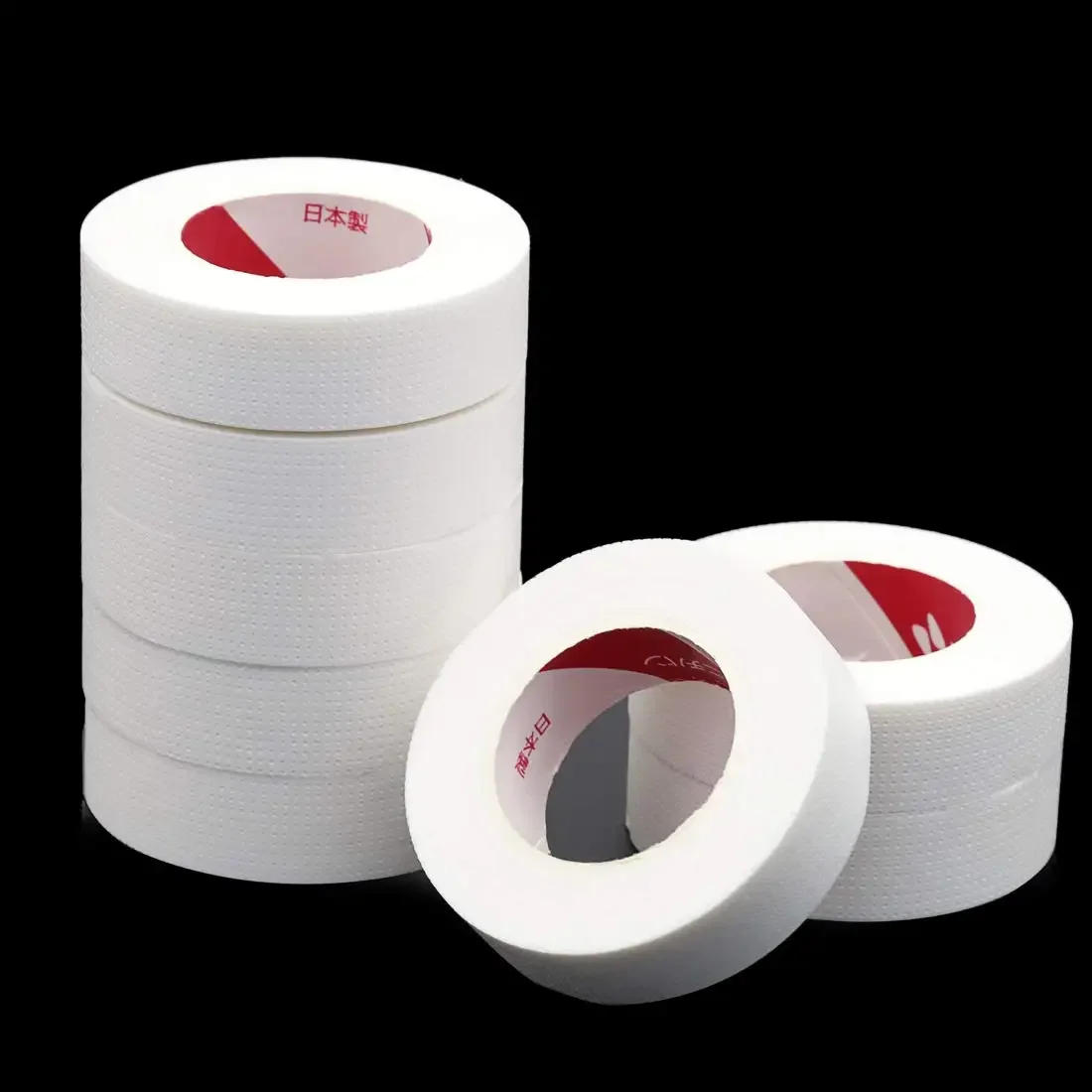 Description Picture 2 of item6 Rolls Japanese Insulating Tape for Eyelash Extension Lint Free Under Eye Pads Breathable Non-woven Tape Paper Eyelash Patch