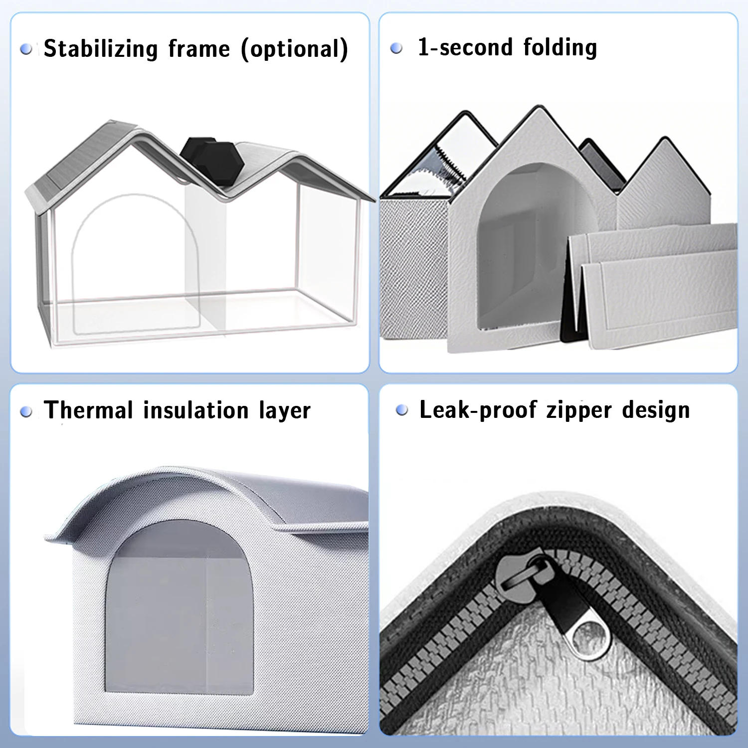 Description Picture 4 of itemall seasin small Cat dog Air Conditioning House BED Summer Cooling  winter warm Nest Dog Dog Four Seasons Pet House