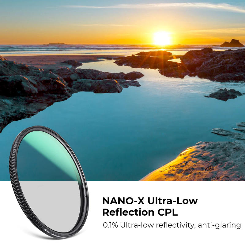 Description Picture 3 of itemK&F Concept 49-82mm Ultra-Slim HD CPL Filters 28 Multi-Layer Nano-X Ultra-Low Reflectivity Camera Lens Circular Polarizer Filter