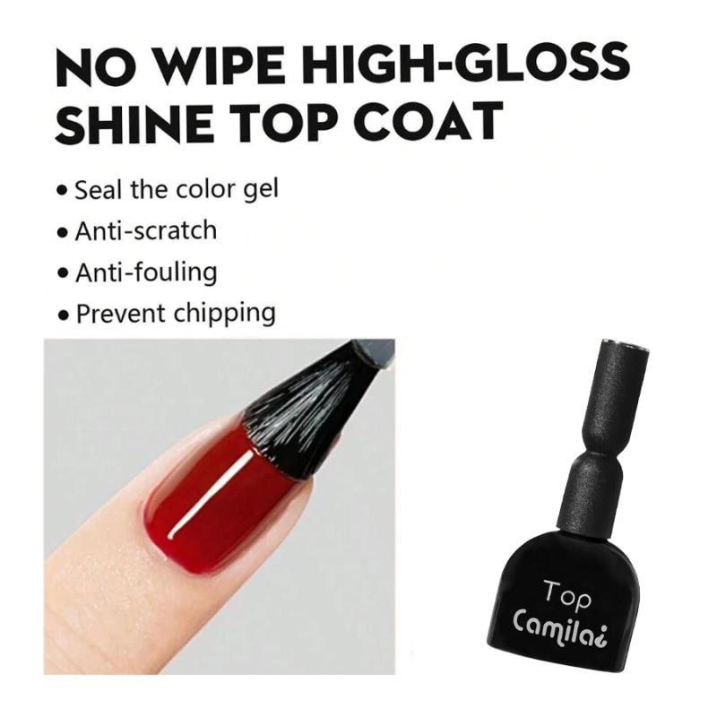 Description Picture 4 of itemHigh quality Camila 16ml 14g 6pcs/box top coat base coat matte top rubber base uv gel nail polish for women gifts