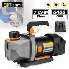 Gisam 1/2HP 7CFM Refrigeration Vacuum Pump 1/4 Air inlet Refrigeration Air Conditioning Pump Tool For makita 18v battery pins