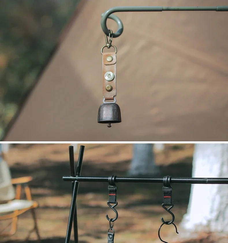 Description Picture 4 of itemCamping Bell For Hiking Loud Outdoor Safety Bear Bell For Hikers Helps To Prevent Startling Wild Animals Hiking Survival Tools