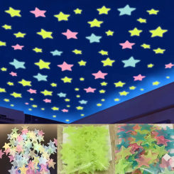 1000Pcs Luminous Stars Glow In The Dark Wall Stickers For Kids Baby Rooms Bedroom Ceiling Home Decor Fluorescent Star Stickers