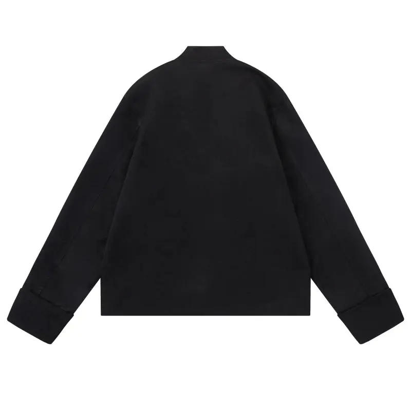 Description Picture 3 of item2024 Autumn New Blazer Men Women Stand Collar Metal Buckle Loose Casual Streetwear Fashion Suit Jacket Blazers Cityboy Clothing