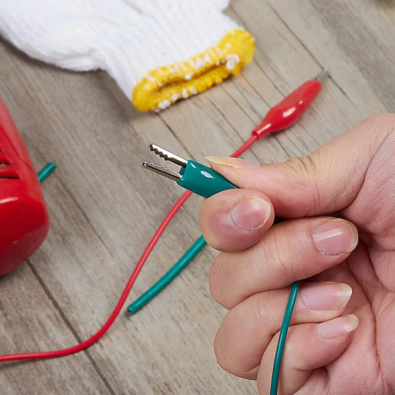 Description Picture 2 of item10pcs 50cm 35mm Alligator Clips Electrical Test Leads with Alligator Clips, Stamping Jumper Wires for Electrical Testing