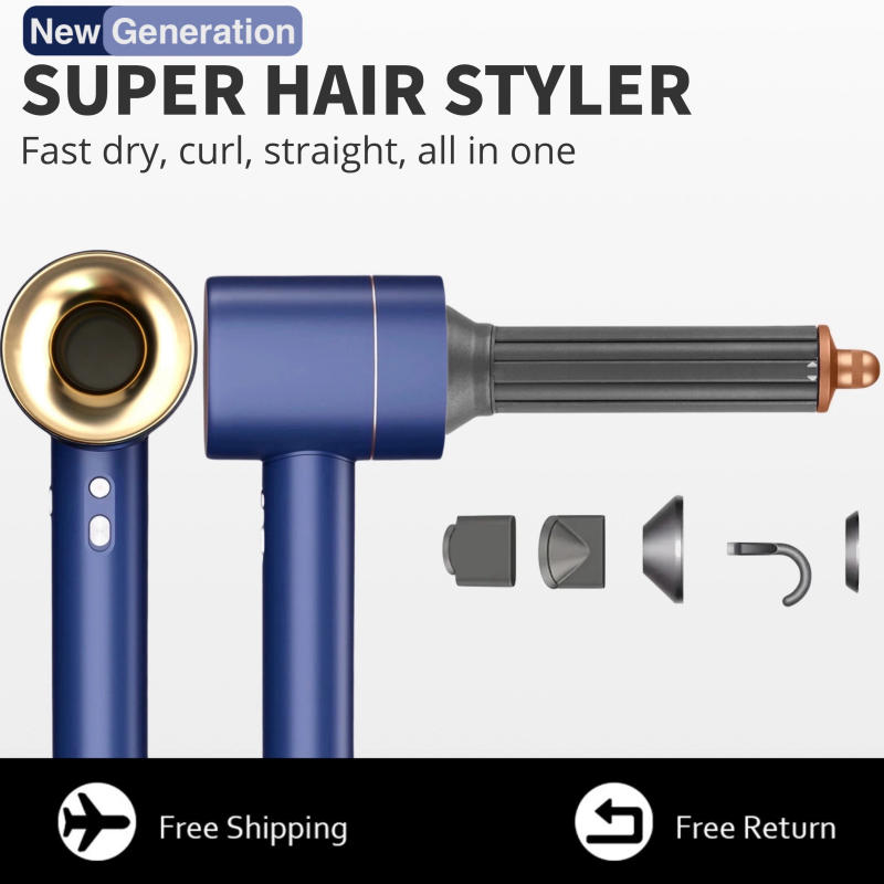 Description Picture 2 of itemSuper High Speed Hair Dryer For Hair With Curling Barrel 220V 1600W Styling Tool Hair Care & Styling High Speed Hair Dryers