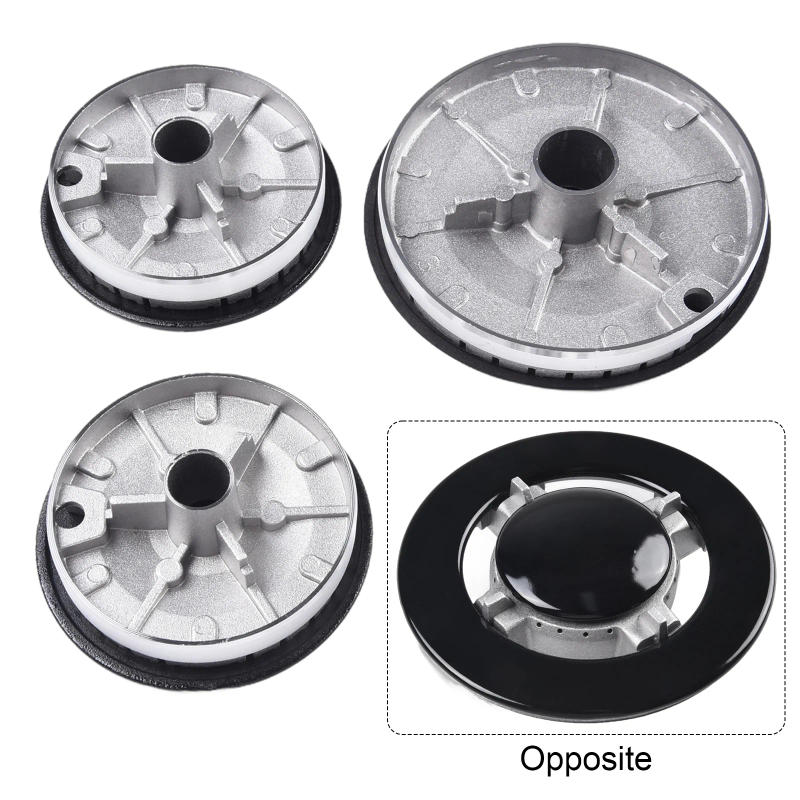 Description Picture 4 of item1 Set Cooker Hat Set Stove Lid Upgraded Oven Gas Hob Burner Crown Flame Cap Fits Most Gas Stove Burners Kitchen accessories