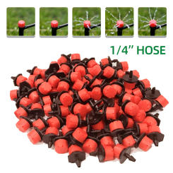 1/4" Drip Irrigation Drippers Micro Plant Water Dripper Irrigation System Garden Connector Watering & Irrigation Self Watering
